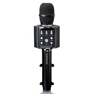 Lenco BC-090 BK karaoke zangmicrofoon met discoverlichting