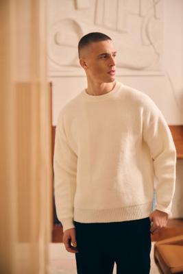 Croyez Gallery Knit Sweater Heren Gebroken Wit - Maat M - Kleur: Gebroken Wit | Soccerfanshop Croyez Gallery Knit Sweater Heren Gebroken Wit - Maat M - Kleur: Gebroken Wit | Soccerfanshop