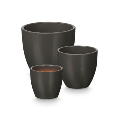 Pottenset Ibergarden Antraciet Klei Ø 14 cm Ø 22 cm Ø 17 cm 3 Onderdelen