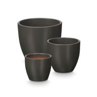 Pottenset Ibergarden Antraciet Klei Ø 14 cm Ø 22 cm Ø 17 cm 3 Onderdelen