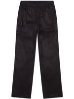 Diesel pantalon en serge à coupe droite - Noir