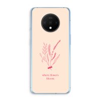 Where flowers bloom: OnePlus 7T Transparant Hoesje