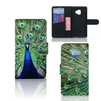 Samsung Galaxy J2 Core Telefoonhoesje met Pasjes Pauw - thumbnail