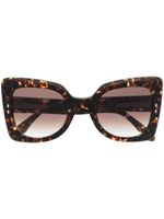 Isabel Marant Eyewear lunettes de soleil à monture oversize - Marron - thumbnail