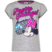 Minnie Mouse t-shirt grijs voor meisjes 128  - - thumbnail