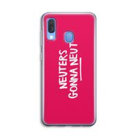 Neuters (roze): Samsung Galaxy A40 Transparant Hoesje