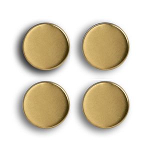 Whiteboard/koelkast magneten extra sterk - 4x - goud - 2 cm