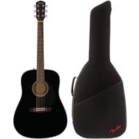 Fender CD-60S Black akoestische westerngitaar + gigbag - thumbnail