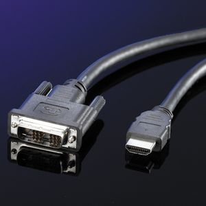 VALUE Monitorkabel DVI (18+1) / HDMI M/M, zwart, 1 m