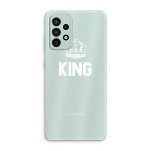 King zwart: Samsung Galaxy A52s 5G Transparant Hoesje
