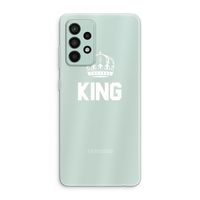 King zwart: Samsung Galaxy A52s 5G Transparant Hoesje