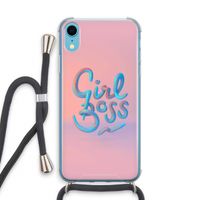 Girl boss: iPhone XR Transparant Hoesje met koord