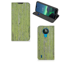 Nokia 1.4 Book Wallet Case Green Wood - thumbnail