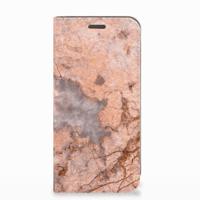 Motorola Moto E5 Play | Standcase | Marmer Oranje