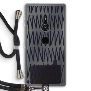 Marrakech Zigzag: Sony Xperia XZ2 Transparant Hoesje met koord