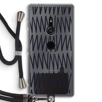 Marrakech Zigzag: Sony Xperia XZ2 Transparant Hoesje met koord