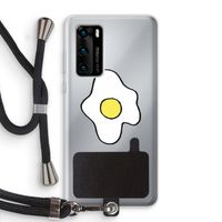 Spiegelei: Huawei P40 Transparant Hoesje met koord