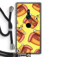 Hamburger: Sony Xperia XZ2 Transparant Hoesje met koord