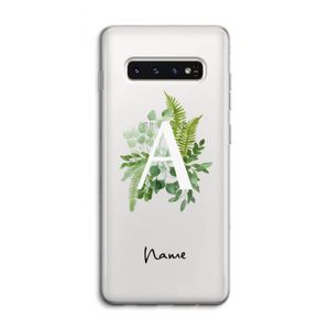 Green Brush: Samsung Galaxy S10 4G Transparant Hoesje