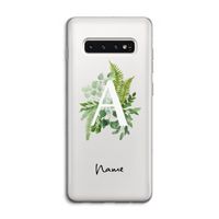 Green Brush: Samsung Galaxy S10 4G Transparant Hoesje