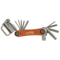 SuperB Multitool tb-fd40 17 functies 73 x 45 mm rvs oranje