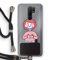 Hartje: Xiaomi Redmi 9 Transparant Hoesje met koord