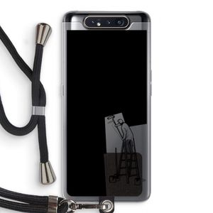 Musketon Painter: Samsung Galaxy A80 Transparant Hoesje met koord