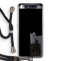 Musketon Painter: Samsung Galaxy A80 Transparant Hoesje met koord