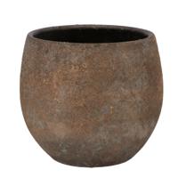 DK Design Bloempot Maya - rond - roestbruin - D21xH24 cm - rustiek