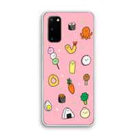 Happy bento friends: Samsung Galaxy S20 Transparant Hoesje
