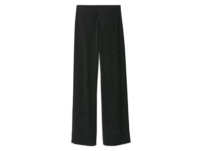 esmara Dames broek - Wide leg (Zwart glitters, M (40/42))