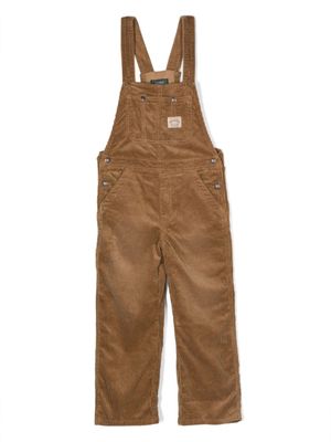 POLO RALPH LAUREN KIDS salopette en velours côtelé à coupe droite - Tons neutres