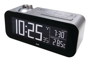 Balance Zendergestuurde Projectie Wekker LCD Zilver/Zwart