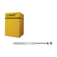 pgb-Europe SMART | Raamplug +schroef VZK Tx NA4 Ø 10x100 | 50 st SM0RPTN401001003