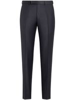 Zegna pantalon de costume à coupe slim - Bleu