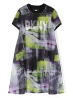 Dkny Kids robe à logo imprimé - Vert