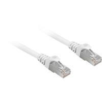 Sharkoon patchkabel sftp, rj-45 met cat.6a (wit, 1 meter, halogeenvrij)