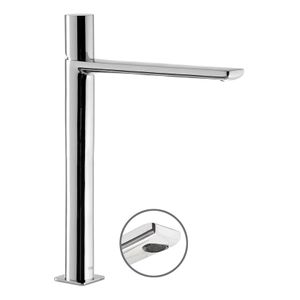 Wastafelkraan Tres Loft | Opbouw | Mengkraan | Hoog model | 1-knop | Rond | Chroom