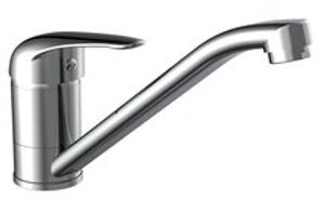 MAGNA ééngreepsmengkraan keuken, chroom kraan met verlengde uitloop en draaibereik 360° keramische schijven geluidsarme, verwisselbare 40 mm-cartouche flexibele metalen aansluitslangen volgens