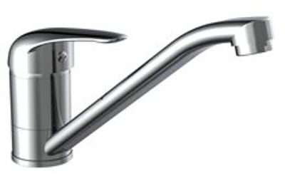 MAGNA ééngreepsmengkraan keuken, chroom kraan met verlengde uitloop en draaibereik 360° keramische schijven geluidsarme, verwisselbare 40 mm-cartouche flexibele metalen aansluitslangen volgens