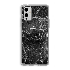Zwart marmer: OnePlus 9 Transparant Hoesje