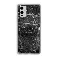 Zwart marmer: OnePlus 9 Transparant Hoesje