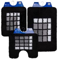 Wicotex Badmat 60x90 cm. Acryl zwart blok 4672-801 Wicotex Badmat 60x90 cm. Acryl zwart blok 4672-801