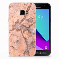 Samsung Galaxy Xcover 4 | Xcover 4s | TPU | Siliconen hoesje | Marmer Oranje