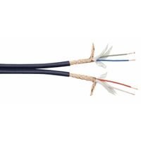 DAP MCD-224 dubbele line kabel, donkerblauw, 100 meter op rol