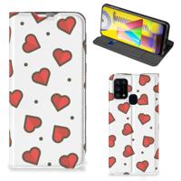 Samsung Galaxy M31 | Hoesje met Magneet | Hearts