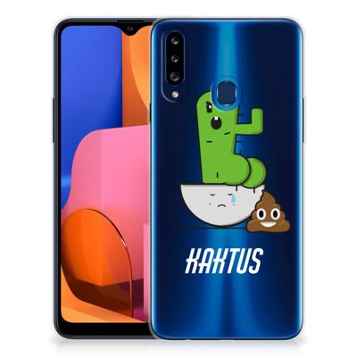 Samsung Galaxy A20s Telefoonhoesje met Naam Cactus Poo