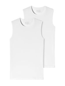 Schiesser - 95-5 Tanktop C-neck - 2-pack - wit, Maat:XL