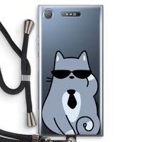 Cool cat: Sony Xperia XZ1 Transparant Hoesje met koord