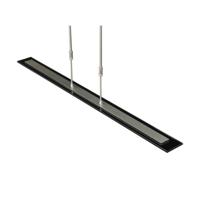 Masterlight Hanglamp eettafel - kantoor Vigo 100cm nikkel met zwart 2630-37-05-DW